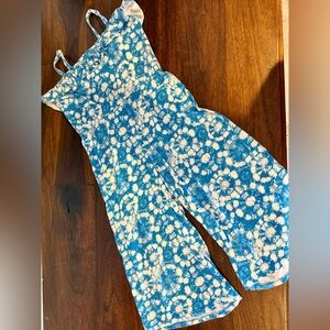 Harper Canyon Blue and White Kids Jumpsuit